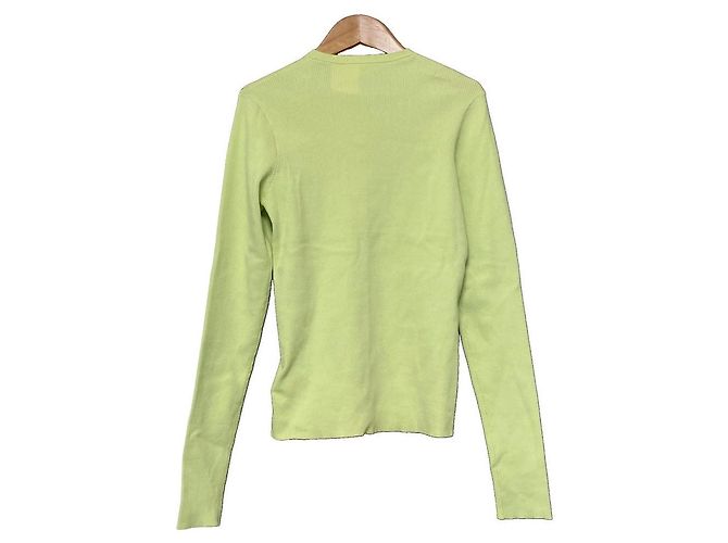 Autre Marque Cardigan a coste Mila Owen con collo rotondo D'oro Verde - vista 3