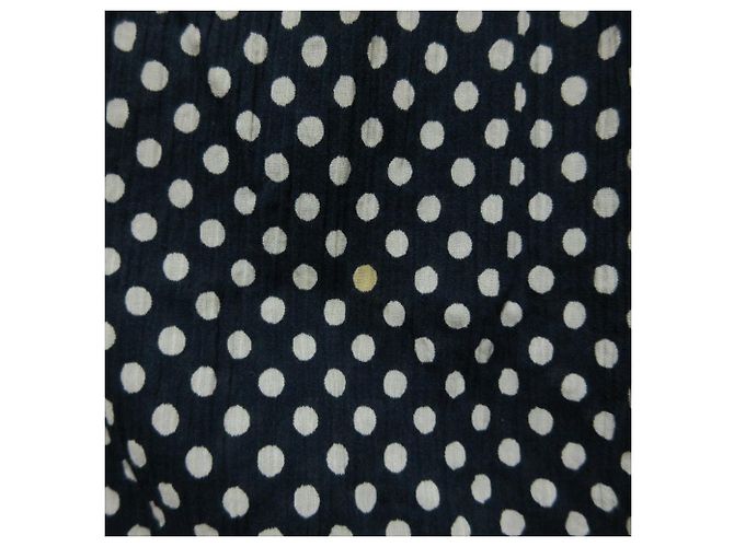 Timeless Chanel Punktkleid Blau Marineblau - Ansicht 6