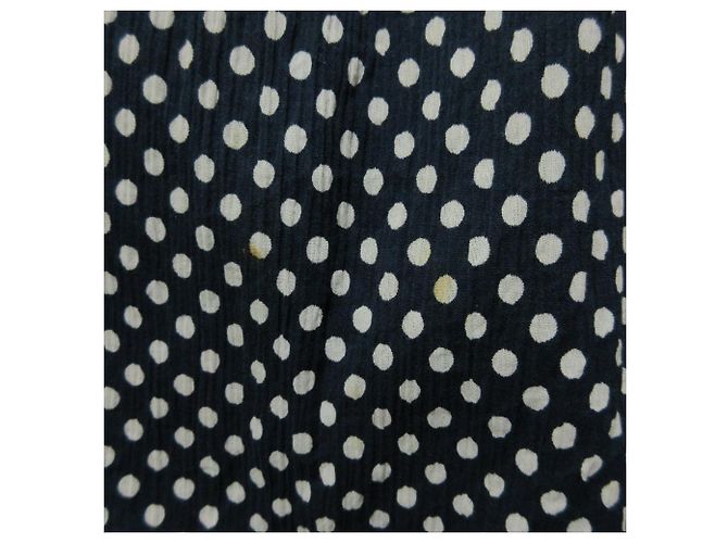 Timeless Chanel Punktkleid Blau Marineblau - Ansicht 7
