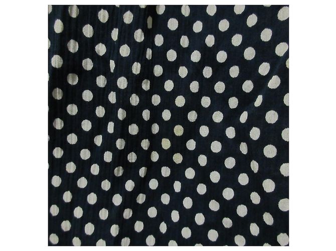 Timeless Chanel Punktkleid Blau Marineblau - Ansicht 8