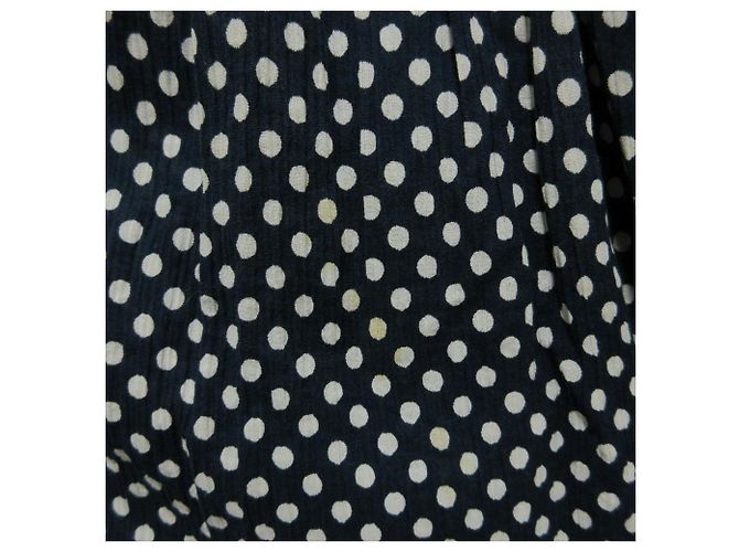 Timeless Chanel Punktkleid Blau Marineblau - Ansicht 9