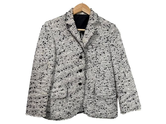 Autre Marque Conjunto de tweed Nina Ricci Negro Blanco - vista 2