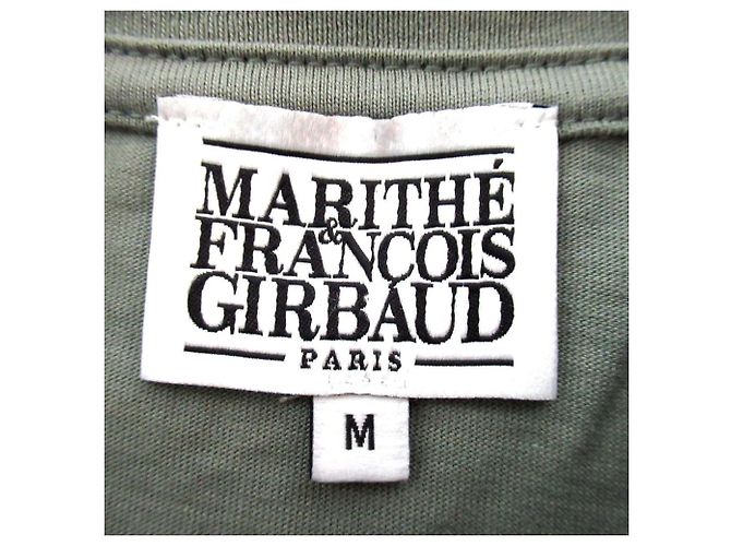 Autre Marque Camiseta de algodón con estampado de logo Marithe Francois Girbaud Verde - vista 8