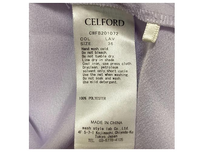 Autre Marque Peplum-Bluse CELFORD Lila Lavendel - Ansicht 4