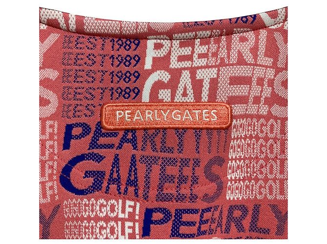 Autre Marque Polo a maniche corte in jacquard tricotato con logo a gradiente Pearly Gates Rosa - vista 4