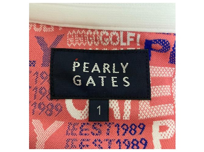 Autre Marque Polo a maniche corte in jacquard tricotato con logo a gradiente Pearly Gates Rosa - vista 6