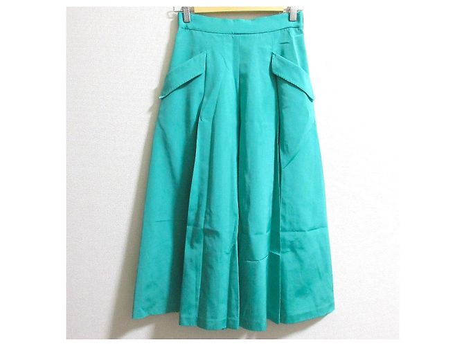 Autre Marque Gonna a campana in grogram GRACE Class Verde - vista 4