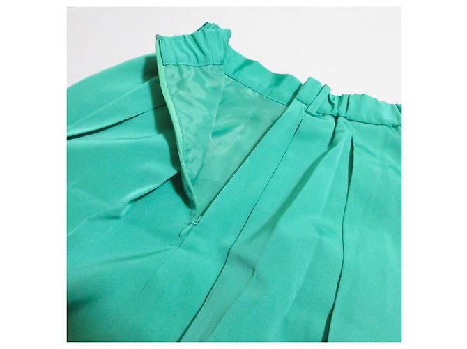 Autre Marque Gonna a campana in grogram GRACE Class Verde - vista 6