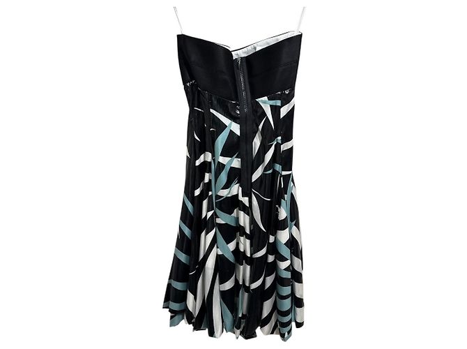 Emporio Armani Seidenmischung Kleid Schwarz - Ansicht 2