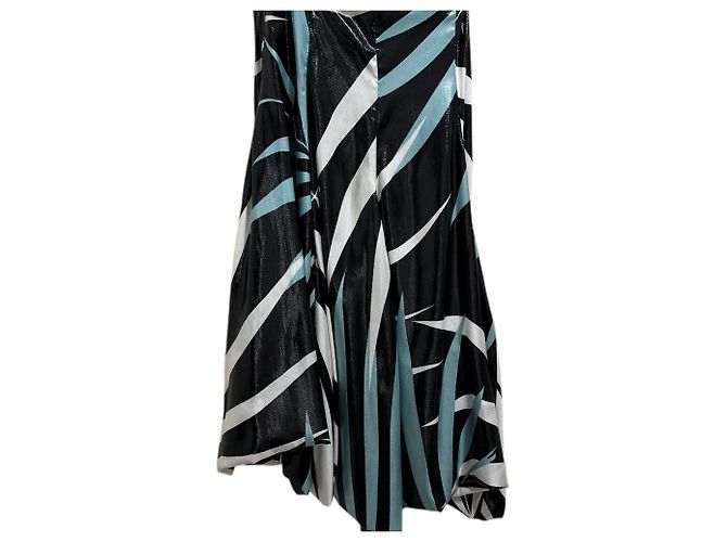 Emporio Armani Seidenmischung Kleid Schwarz - Ansicht 4