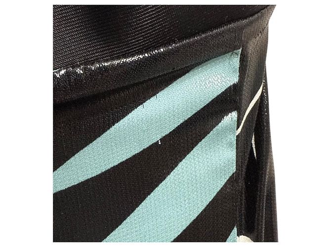 Emporio Armani Seidenmischung Kleid Schwarz - Ansicht 7