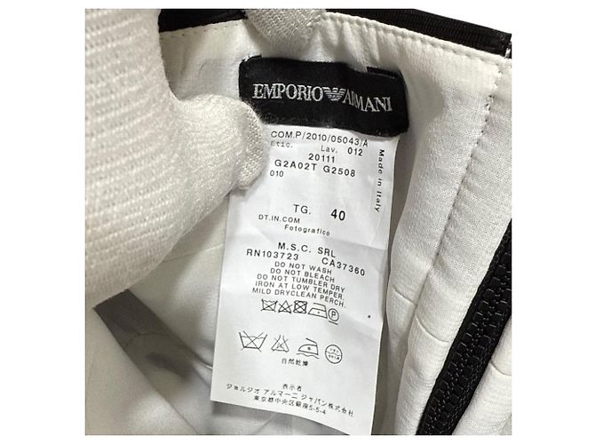 Emporio Armani Seidenmischung Kleid Schwarz - Ansicht 8