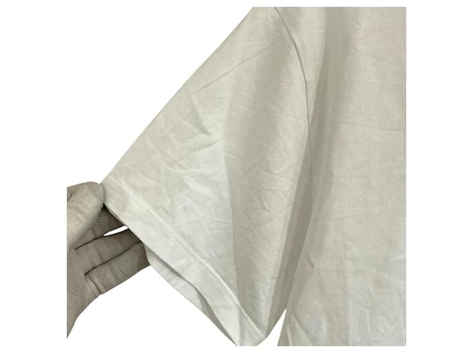 Céline Camiseta de algodón bordada Celine Blanco - vista 3