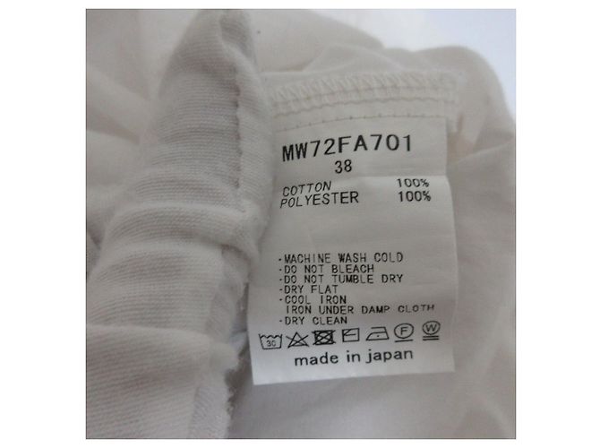 Autre Marque Muveil V-Ausschnitt Kleid mit Glockenärmeln Weiß - Ansicht 9