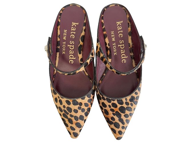 Mule en poil de chèvre léopard MEG de Kate Spade New York - vue 3