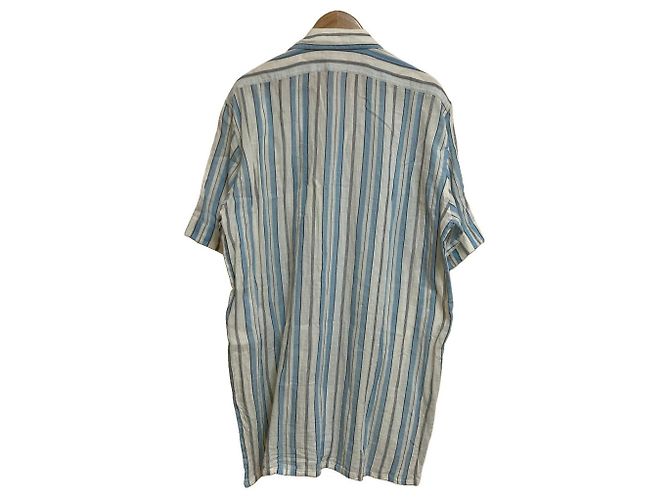 Stella Mc Cartney Camisa de algodón a rayas Stella McCartney Blanco Azul - vista 2