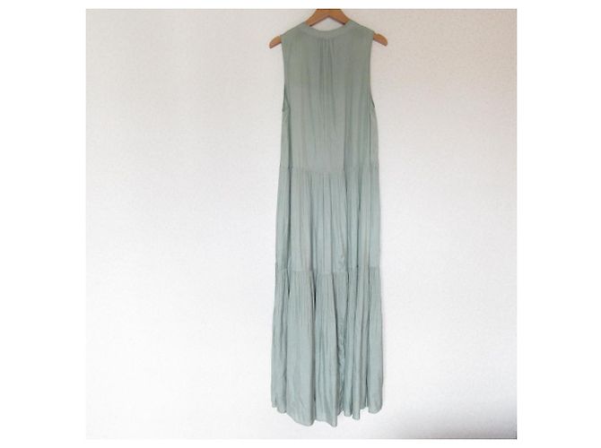 Autre Marque DESLUMBRANTE VESTIDO LONGO SEM MANGAS Verde - vista 2