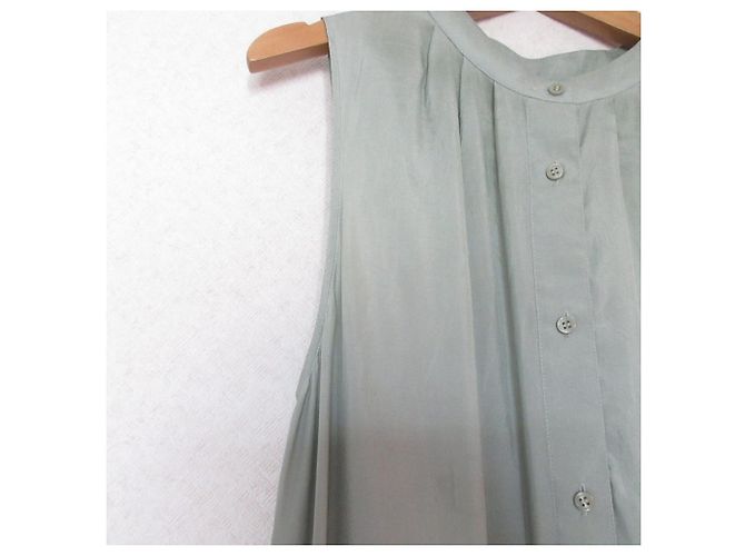 Autre Marque DESLUMBRANTE VESTIDO LONGO SEM MANGAS Verde - vista 4