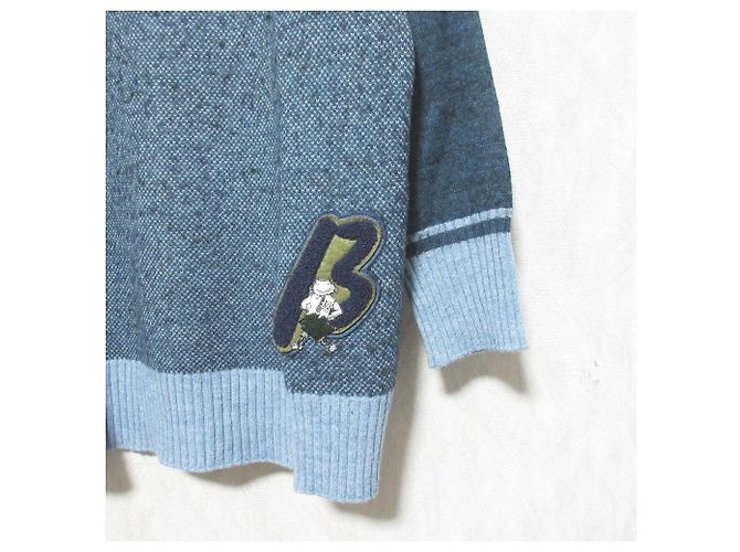 Autre Marque Beta Wollmischung Strickpullover Blau - Ansicht 3