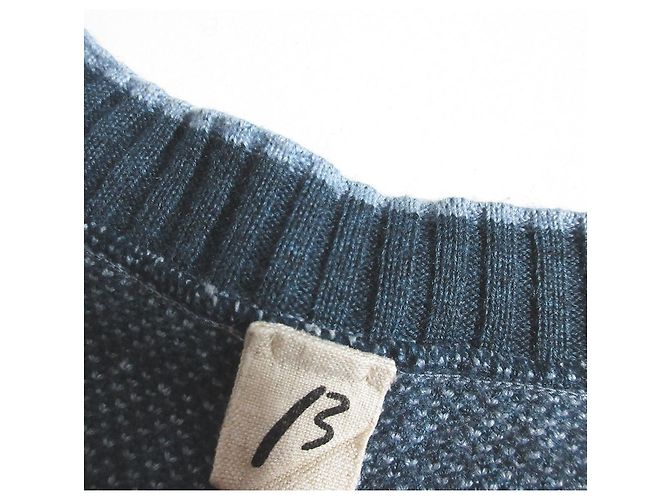 Autre Marque Beta Wollmischung Strickpullover Blau - Ansicht 5