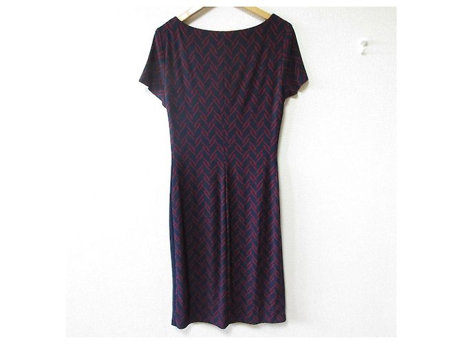 Kleid Lauren Ralph Lauren Rot Blau Marineblau - Ansicht 2