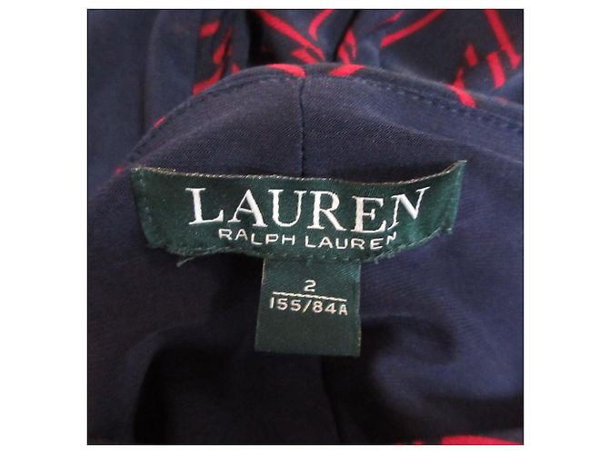 Kleid Lauren Ralph Lauren Rot Blau Marineblau - Ansicht 4