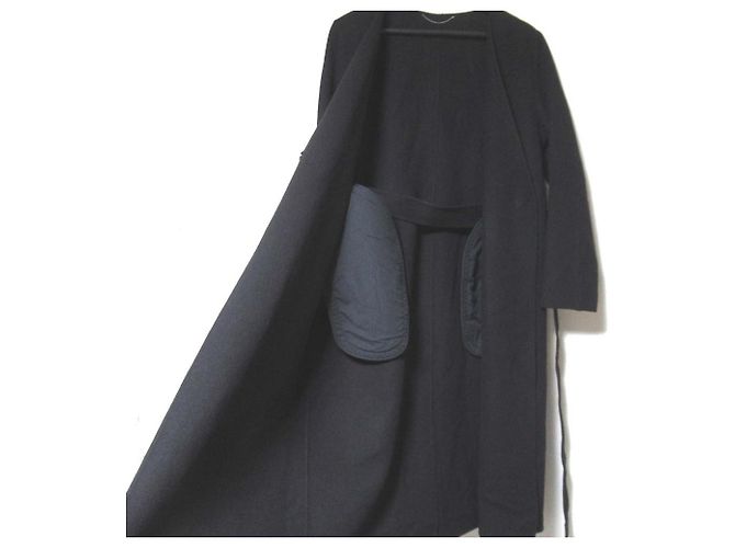 Autre Marque Abrigo sin cuello ESSEN.LAUTREAMONT Negro - vista 4