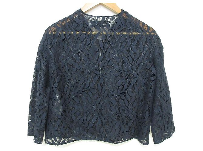 Camisa de encaje Christian Dior Azul Azul marino - vista 2