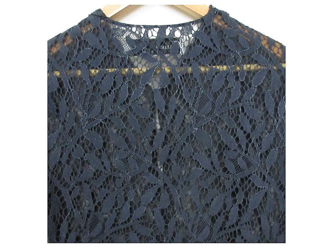 Camisa de encaje Christian Dior Azul Azul marino - vista 4