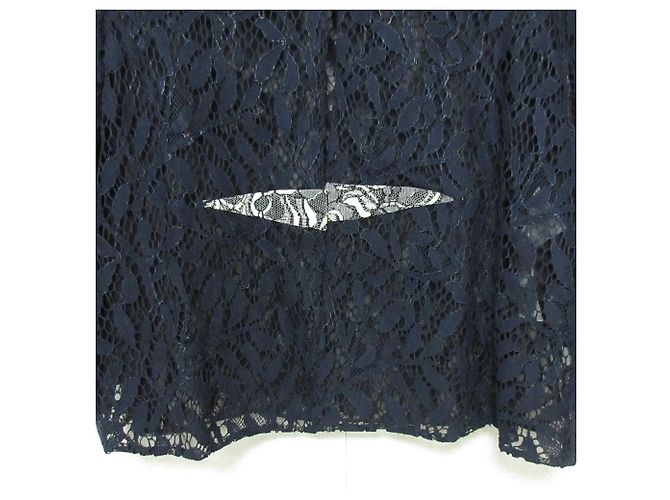 Camisa de encaje Christian Dior Azul Azul marino - vista 5