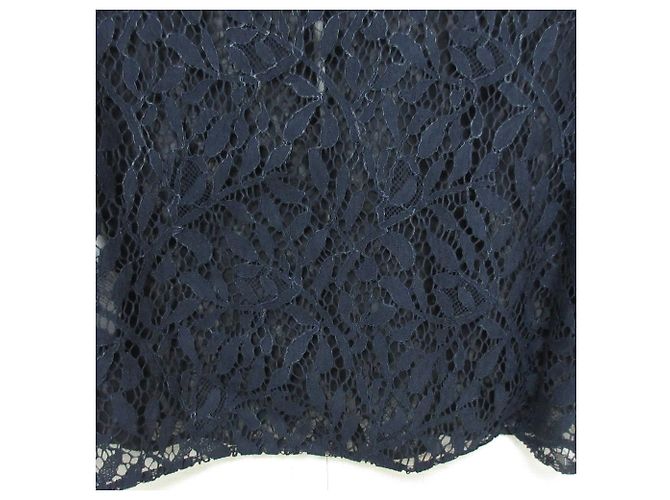 Camisa de encaje Christian Dior Azul Azul marino - vista 6