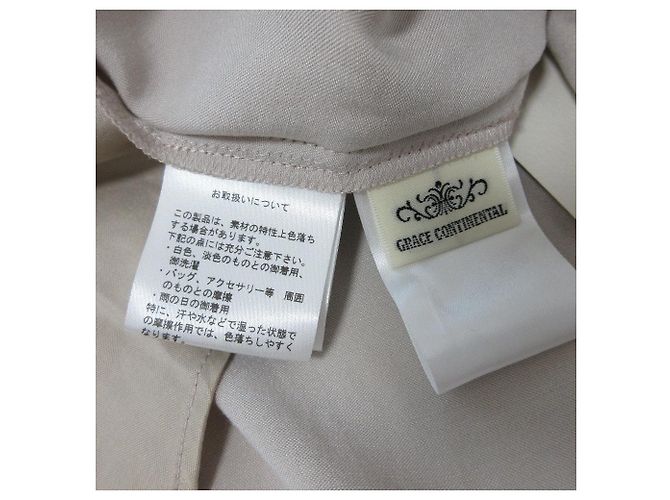 Autre Marque Top de satén de cupro GRACE CONTINENTAL Beige - vista 7