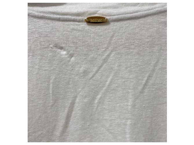 Autre Marque MUSE de Deuxieme Classe camiseta de lino BASE Blanco - vista 3