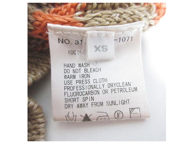 Autre Marque Top de punto de lino Ron Herman Beige Naranja - vista 6