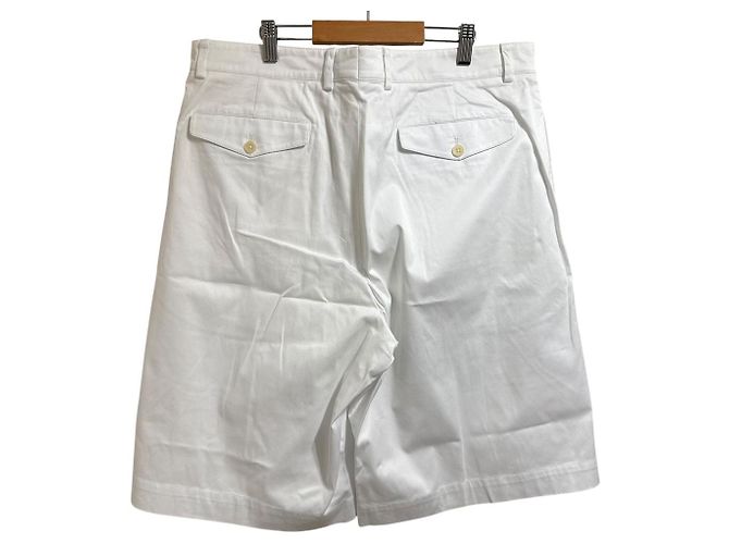 Hermès 22SS One Tuck Weite Shorts Größe S Weiß - Ansicht 2