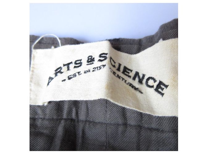Autre Marque Pantaloni in cotone Jodhpur ARTS&SCIENCE Marrone Grigio - vista 4