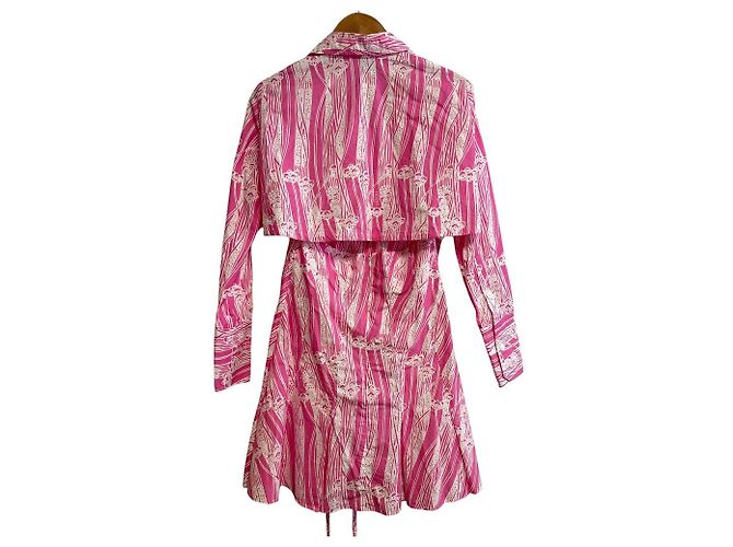 Autre Marque Vestido con Estampado Botánico Patou 23SS Rosa Blanco - vista 2