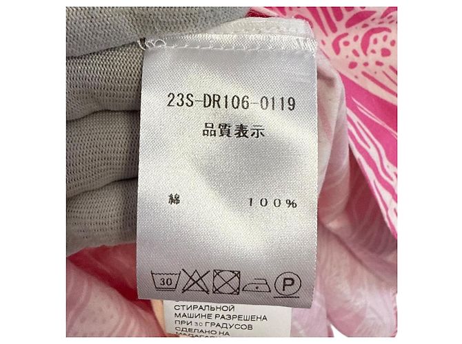 Autre Marque Vestido con Estampado Botánico Patou 23SS Rosa Blanco - vista 7