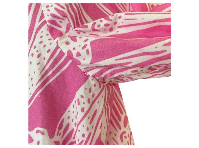 Autre Marque Vestido con Estampado Botánico Patou 23SS Rosa Blanco - vista 8