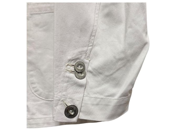 Autre Marque Chaqueta de algodón 45R Okome Chino 908P Beige Crudo - vista 4