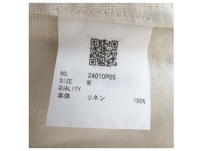 Autre Marque Langes Leinenkleid newnow Beige Roh - Ansicht 4