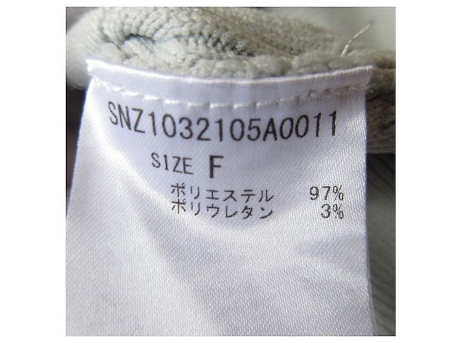 Autre Marque SHENERY Strickjacke aus dehnbarem Polyester-Rippstrick Grau - Ansicht 4