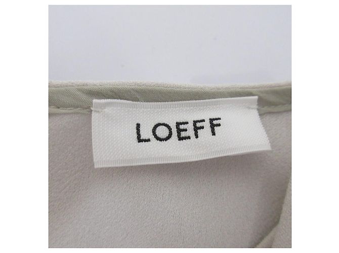 Autre Marque Loeff Back Satin Kleid Grau - Ansicht 6