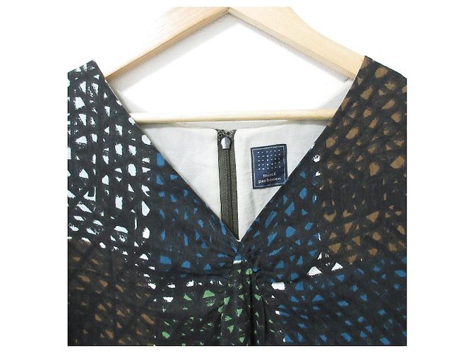 Autre Marque Mina Perhonen Seidenleinenkleid Mehrfarben - Ansicht 3