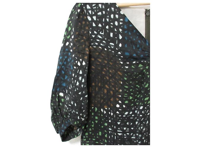 Autre Marque Mina Perhonen Seidenleinenkleid Mehrfarben - Ansicht 4