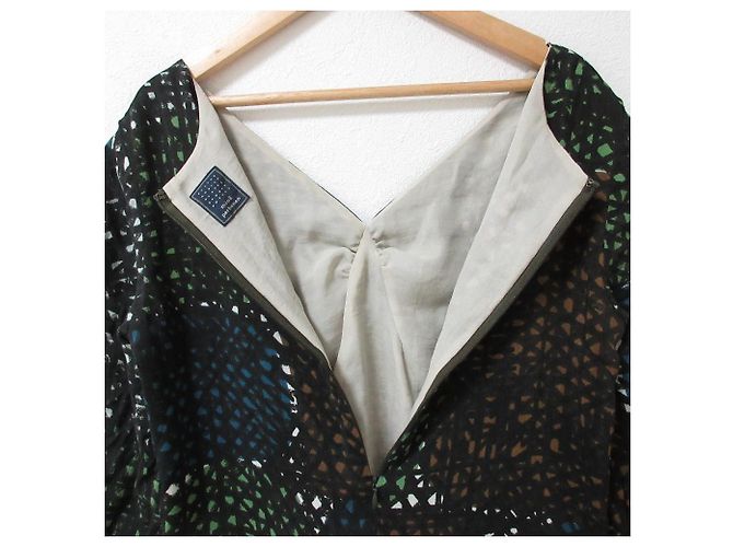 Autre Marque Mina Perhonen Seidenleinenkleid Mehrfarben - Ansicht 5
