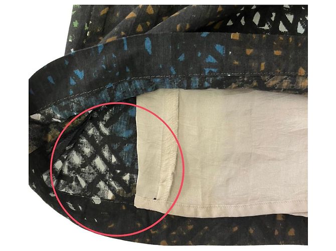 Autre Marque Mina Perhonen Seidenleinenkleid Mehrfarben - Ansicht 6