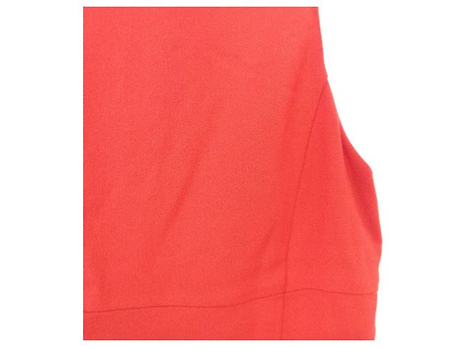 RED VALENTINO Kleid mit gewelltem Saum Rot - Ansicht 3