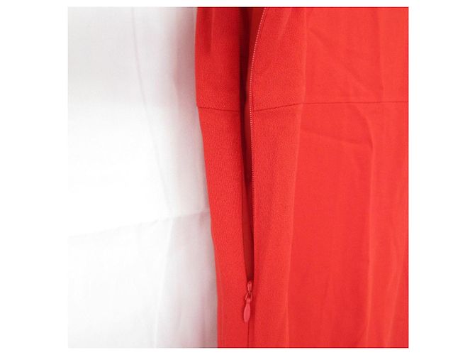RED VALENTINO Kleid mit gewelltem Saum Rot - Ansicht 4