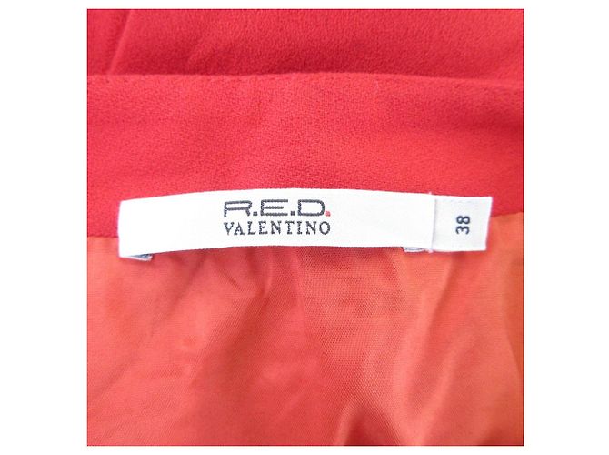 RED VALENTINO Kleid mit gewelltem Saum Rot - Ansicht 5